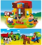 La ferme interactive + Fermier/tracteur + Chariot avec poney