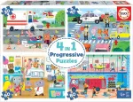 4 in 1 Progessive Puzzles