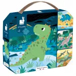 4 Puzzles évolutifs dinosaures