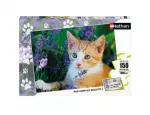 Puzzle Chaton roux dans la lavande 150 pieces