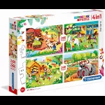 Supercolor puzzle 2x20 + 2x60 pièces - La Ferme