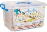 Ensemble de Train en Bois 100 pièces