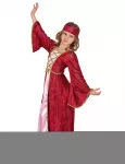 Déguisement reine médiévale rouge